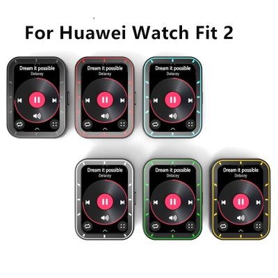 TPU Screen Protector Case for Huawei Watch Fit 2 Protective Cover Scratched Resistant Frame Bumper Shell Shockproof Drills Drivers