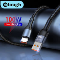 Elough 100W สาย USB ชนิด C สายชาร์จสำหรับเร็ว Xiaomi Samsung Huawei ข้อมูล Micro USB ข้อมูล USB สายไฟสำหรับหุ่นยนต์สายสำหรับ iPhone ฟ้าผ่า