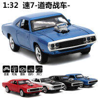 ความเร็วและความหลงใหล8รุ่นรถ Dodge Challenger รถสปอร์ตจำลองม้าสงครามของเล่นเด็กรุ่นรถโลหะผสม