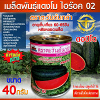 เมล็ดพันธุ์แตงโม ไฮร๊อค 02  ตอปิโด ไฮรอค ปริมาณ 40กรัม