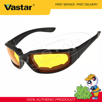Vastarแว่นตาขับรถกลางคืน,แว่นตาขับรถวิบากแว่นตาป้องกันแสงจ้าแว่นกันแดดป้องกันลมสีเหลือง
