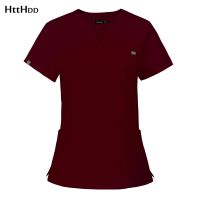 Women Scrubs Top Hospital Uniformes Nursing Uniform nursing Scrub Shirts Medical Supplies Clinical Workwear Dustproof Clothing