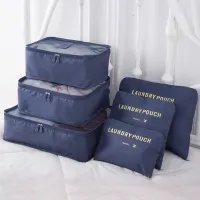 Travel Organizer Bag Case Shoes Packing Cube Bag 6 PCS Travel Storage Bag Set for Clothes Tidy Organizer Wardrobe Suitcase PouchShoe Bags