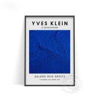 Yves Klein โปสเตอร์นิทรรศการพิพิธภัณฑ์สีฟ้าก้อนภาพพิมพ์ศิลปะนามธรรมผ้าใบวาดภาพ69F ที่เรียบง่าย0706