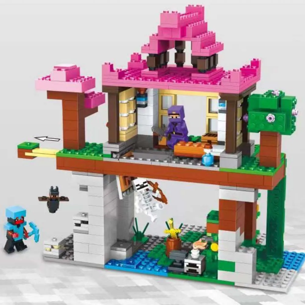 slap af glide koncept 4 IN 1 Minecraft Village Building Blocks Lego Compatible Children Diy  Educational Toys Kid Gifts My World Bricks | Lazada PH