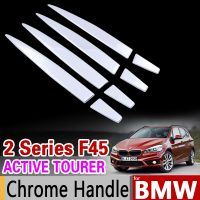 For BMW 2 Series F45 F46 Active Tourer Gran Tourer 2015 2016 2017 Chrome Stainless Steel Handle Stickers Essories Car Styling