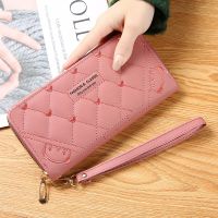 PU Leather Long Wallets for Women Credit Card Holder Zipper Clutch Purses Heart Embroidery Money Bag Wallet Carteras Para Mujer