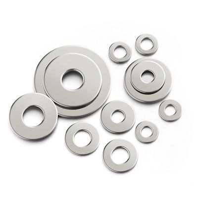 Flat Washer Stainless Steel Small Metal Plain Fender Gasket for Screws and Bolts M1.6/M2/M2.5/ M3/M4 Nails  Screws Fasteners