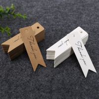 50pcs Kraft Paper Handmade Hang Tags Label Baking packaging hanging card gift decoration message thank you thank you small tag