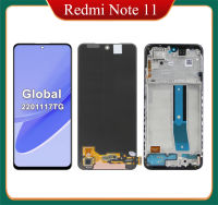 6.43 "ต้นฉบับสำหรับจอกระจกซัมซุง Redmi Note 11 (ทั่วโลก) สำหรับ Xiaomi Redmi Note Redmi Note จอแสดงผล Lcd แบบสัมผัสหน้าจอ11 2201117TG พร้อมกรอบ