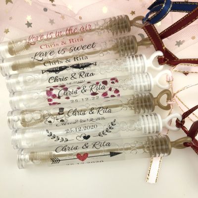 【CC】 pcs/set Personalized Wedding bubble Labels Wand Label Clearparty  Favor Stickers -not include