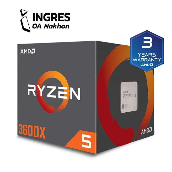 AMD RYZEN 5 3600X (CPU) 3.8GHz 6C/12C Warranty 3 Years (INGRES ...