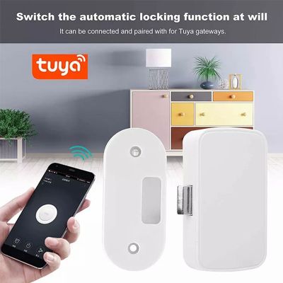 【YF】 Tuya Smart Home File Cabinet Lock Wireless Bluetooth Keyless Invisible Mobile APP Control Electronic Locks For Furniture Drawer