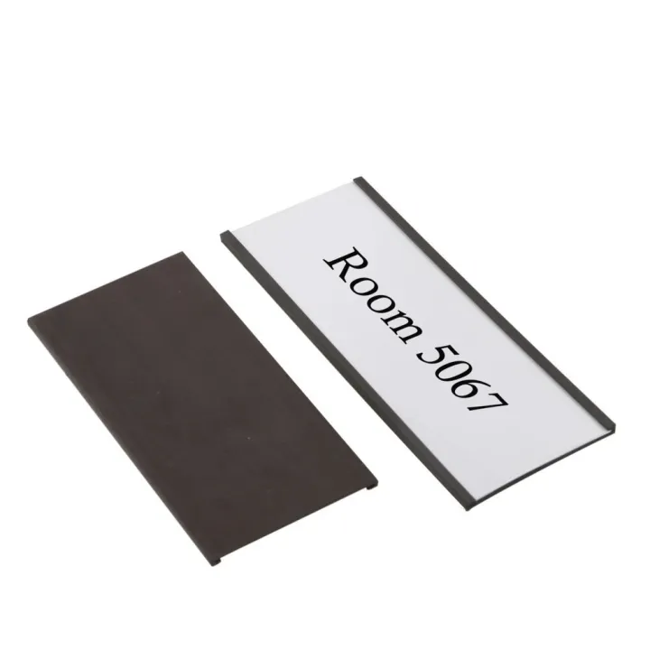 Pack Of 50 - C Channel Magnetic Label Holders With Paper