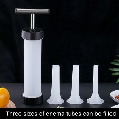 【CW】 Fast Shipping Manual Sausage Meat Fillers Machine for Stuffer Filler Hand Operated Machines Funnel Nozzle