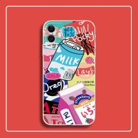 ◆✓❆ เคสโทรศัพท์มือถือ TPU แบบนิ่ม พิมพ์ลายนมน่ารัก สไตล์เกาหลี สําหรับ iPhone 13 mini 14 Pro max X 11 12 Pro Xs max Xr 5s 6s 7 8 Plus se2