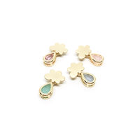 Fyne Fories Baby Rain Earrings ♡ ต่างหูก้อนเมฆจิ๋วห้อยหยดน้ำสีพาลเทล ☁️? ♡ fynefories