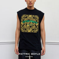 PATTRICBOYLE / AFP / GOLD BAROQUE EMBROIDERED T-SHIRT เสื้อยืด ดิ้นทอง ลายบาโรค แพททริค บอยล์ / AFP02106BK 02