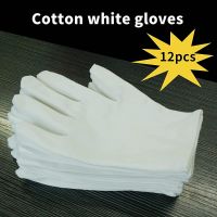 6Pairs Cotton Gloves for Dry Hands Handling Film Ceremonial Stretch Household Cleaning Tools