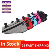 2023℡♂❈ Waterproof Triangle Front Tube Frame Bag Bicycle Bags Mountain Bike Pouch Frame Holder Saddle Bag MTB Cycling Accessories