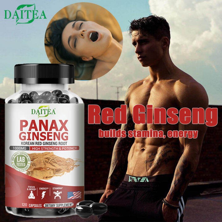 Red Ginseng Supplement, Supports Muscle Mass Improves Men's Energy