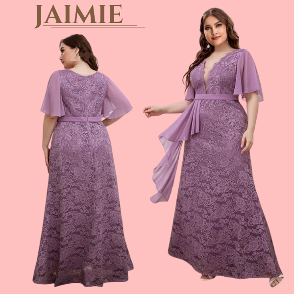 Fats & Curves JAIMIE PLUS SIZE FORMAL DRESS ninang dress wedding dress ...