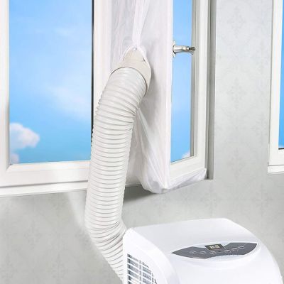 HOT LOZKLHWKLGHWH 576[HOT W] Universal Air Lock Window Seal Cloth Plate 4 M Hot Airs Stop Conditioner Outlet Window Sealing Kit For Mobile Air Conditioner