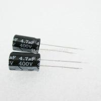 20PCS/LOT Aluminum electrolytic capacitor 4.7uF 400V 8*12 Electrolytic Capacitor 400v 4.7uf Electrical Circuitry Parts