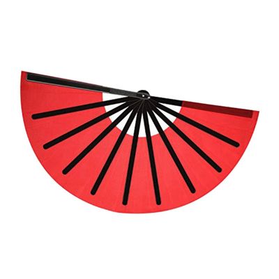 8 Pieces Folding Fan Nylon Cloth Handheld Folding Fan Chinese Tai Fan Decoration Fold Hand Fan