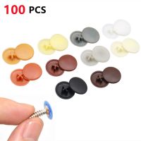 100pcs Plastic Nuts Bolts Covers Snap Cap Exterior Protective Caps Practical Self-tapping Screws Decor Cover Furniture Hardware Nails  Screws Fastener