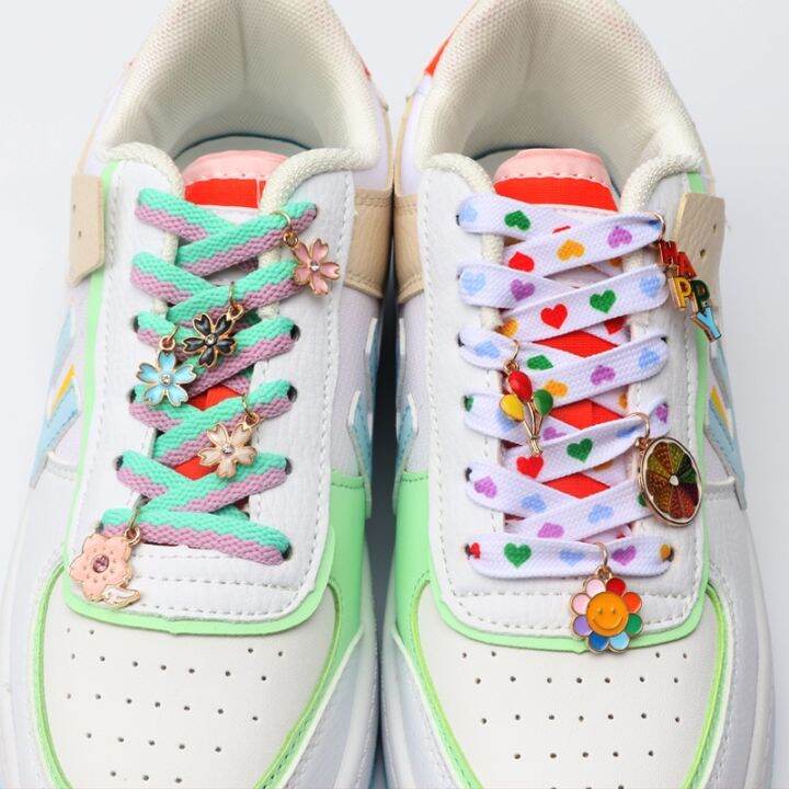 โลหะ-rainbow-sport-รองเท้า-laces-ตกแต่งรองเท้าผ้าใบสตรี-shoelaces-charms-รองเท้าหัวเข็มขัดตกแต่ง-af1อุปกรณ์เสริมสำหรับ-girls