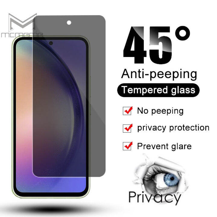 9H Privacy Tempered Glass Anti Spy Screen Protector Samsung Galaxy A05 ...