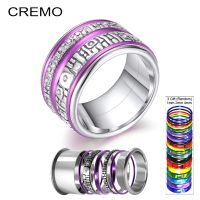 Cremo Titanium Steel Turning Rings For Women Combined Delivery Bague Interchangeable Femme Spinner Ring for Party Supplies
