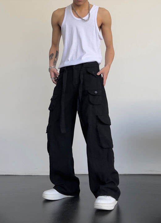 yipinyouyou-retro-casual-large-pocket-cargo-pants-high-waisted-loose-straight-hanging-wide-leg-trousers-men-s-cargo-pants