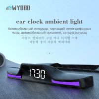 WYOBD G15 Car Clock Dashboard Luminous Lamp Interior Paste Tools Digital Watch Electronic Time Ornaments Car Accesorries