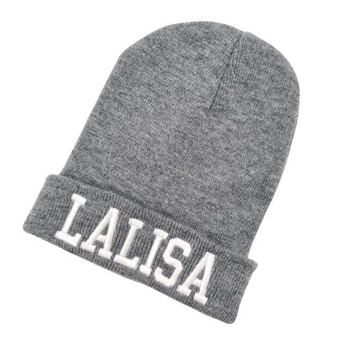 หมวกไหมพรม-ลิซ่า-หมวกปัก-lalisa-blackpink-ตัวอักษรเหมือน-งานเป๊ะ-ปักใหญ่14-ซม-หมวกเนื้อหนา-ขนาดยาวสวมแล้วไม่เต่อ
