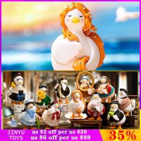 Original Dake Duck Famous Painting Series Blind Box Cute Animal Action Figure Toys for Girls Caja Misteriosa Model Birthday Gift