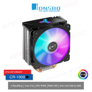Tản Nhiệt CPU Jonsbo CR1000 Black - Tản Nhiệt Khí CPU 4 Ống Đồng