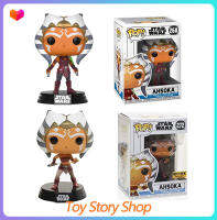 StarWars Ahsoka Tano NO.268 272 Funko Pop ตุ๊กตาแอคชั่นของเล่นสำหรับเด็กเล่นของสะสมของขวัญปีใหม่วันเกิดสำหรับเด็ก10ซม.