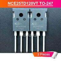 2ชิ้น NCE25TD120VT ถึง-247 NCE 25TD120 VT TO247 25A/1200V พลังงาน IGBT ทรานซิสเตอร์ใหม่แบบดั้งเดิม