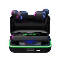 Bluetooth Headphones Wireless Headset Gaming Earbuds IPX5 Waterproof Earphones 3 Color Lamp Charging Case for Phones