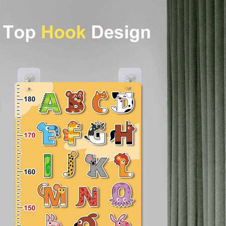 Children Montessori Toys Height Ruler Baby Growth Chart Throwing Ball