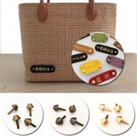 【CW】 100pcs/lot 6/10/12/15mm Metal Crafts Purse Feet Rivets Studs Pierced Handbag Punk Leather Accessories