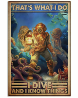 Scuba Diving Tin Sign-การตกแต่งผนังที่สมบูรณ์แบบสำหรับนักดำน้ำและคนรักมหาสมุทร