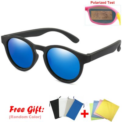 Brand Design Kids Round Polarized Sunglasses Vintage Boys Girls Coating Sun Glasses Child UV400 Sunglass Shades Gafas de sol 803