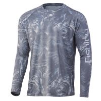 Mens Shirt UV Protection Outdoor Sports Crewneck TopsRunning Sun T-Shirts UPF50 Mens Long Sleeve Fishing Shirt - Breathable