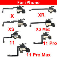 OriginalหูฟังลำโพงเสียงสำหรับiPhone X XR XS 11 Pro MaxหูฟังTopตัวรับสัญญาณPromixity Light Touch Sensor flex Cable-sg7f