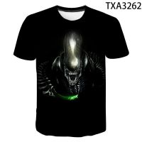 2023 NEW2022ใหม่ Alien ฤดูร้อนเสื้อยืดผู้ชายผู้หญิงเด็ก3D พิมพ์ T เสื้อแฟชั่นเสื้อเด็กผู้หญิงเด็กฤดูร้อนแขนสั้น Cool Tees