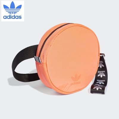 25.10 Adidas กระเป๋าคาดเอวทรงกลม Adidas Originals Waist bag round (FL9620)​ สีส้ม Signal Coral ลิขสิทธิ์แท้100%