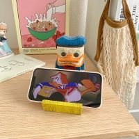 Donald Duck ขาตั้งศัพท์ไม้ Universal Singledouble Slot ที่วางศัพท์ R Flat cket Lazy Desktop Phone Stand